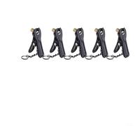 Gettimore Lot de 5 adaptateurs de valve à air britannique en métal pour conversion de bouche américaine vers britannique, raccord antidérapant pour vieilles pompes à vélo, argent (noir)