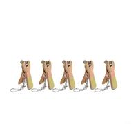 Gettimore Lot de 5 adaptateurs de valve d'air britanniques en métal pour conversion de bouche américaine vers britannique, raccord antidérapant pour vieilles pompes à vélo, argent (doré)
