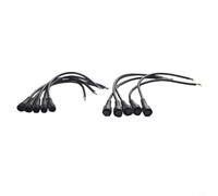 Gettimore Lot de 5 paires de connecteurs de câble LED étanches IP65 2/3 broches 22 AWG pour barre lumineuse et caméra de surveillance, 20 cm mâle vers femelle