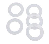 Gettimore Lot de 5 rondelles d'étanchéité en silicone pour robinet de chasse d'eau Siamp Optima 49/50 34490507, 43 cm ID x 71 cm, transparent, compatible avec réparation de réservoir de toilettes