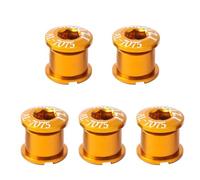 Gettimore Lot de 5 vis en aluminium antirouille pour plateau de vélo à simple double et triple vitesses, pour VTT et vélo de route