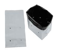 Gettimore Lot de 50 sacs de plantation en polyéthylène noir et blanc, 37 x 18 x 15 cm et 31 x 14 x 12 cm, sacs de culture réfléchissants pour culture sans sol et croissance de légumes