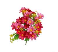 Gettimore Lot de 6 bouquets de marguerites artificielles en soie avec 28 têtes par tige pour arrangements de mariage, fêtes, décoration de maison, jardin, environ 34 cm de long, couleurs assorties