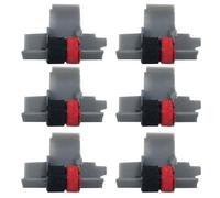 Gettimore Lot de 6 rouleaux d'encre IR40T pour calculatrice - Rouleau de rechange noir et rouge pour Sanyo CX5322DP/CX5512, pour Seiko M42T, P42T-11, Citizen CX123, FR520 Series, 1620S/2620S, IR40T