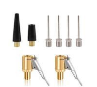 Gettimore Lot de 8 adaptateurs de valve multifonctions pour pneus de voiture, vélos, ballons et matelas pneumatiques, compatible avec Bosch EasyPump et d'autres pompes à air portables