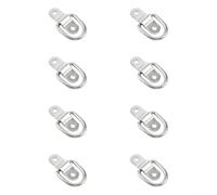 Gettimore Lot de 8 anneaux d'ancrage robustes en D de 6 x 40 cm, pour remorque de bateau 304 pour points d'arrimage en acier inoxydable pour voiture, camping-car, VUS