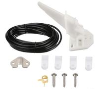 Gettimore Marines Compteur de vitesse/débitmètre pour bateaux, yachts et navires en plastique ABS, mesure précise jusqu'à 80, installation facile, accessoires de tuyaux inclus (B)