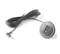 Gettimore Microphone filaire 3,5 mm avec câble d'extension pour radio de navigation de voiture Android pour BMW Gris ABS 300 cm