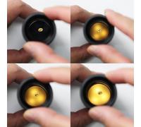 Gettimore Microscope polarisant portable LED pour pierres précieuses | Filtre polarisant portable à double lentille avec éclairage LED pour test de bijoux, outil de gemmologue compact avec