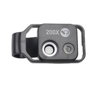 Gettimore Microscope portable pour téléphone portable avec loupe HD 200X avec batterie intégrée pour smartphone, compatible avec tous les téléphones courants, chargement USB-C, revêtement optique à 4