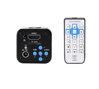 Gettimore Microscope vidéo numérique industriel, capteur CMOS 24 MP, FHD 1080p 60 fps, résolution 2K, support C/CS pour inspection PCB, réparation de bijoux et d'électronique US 110 V