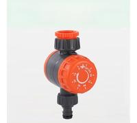 Gettimore Minuteur d'arrosage automatique pour système d'irrigation de jardin, durée réglable de 0 à 120 min, bouton de contrôle sans pile, raccord rapide du tuyau, noir + orange