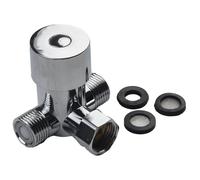 Gettimore Mitigeur thermostatique pour mélange d'eau chaude et froide, vanne réglable en laiton G1/2 avec clapets anti-retour intégrés, compatible avec robinets automatiques