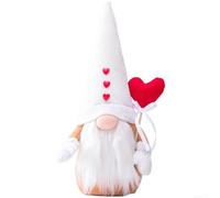 Gettimore Nain de Noël créatif en peluche sans chapeau pour la Saint-Valentin, décorations de couple (hommes)