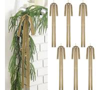 Gettimore Nœuds en velours pour sapin de Noël - 40 x 60 cm - Nœuds en ruban de velours vintage pour sapin de Noël, couronnes et décoration de vacances (8 couleurs) (kaki)