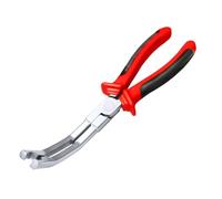 Gettimore Outil de démontage de connecteur coudé de 22,9 cm avec mâchoire de 0 à 75 mm pour capteurs d'unité de chauffage automobile et bornes de faisceau de câblage, poignée rouge en acier hautement