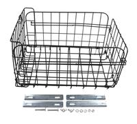 Gettimore Panier arrière pliable en acier inoxydable pour vélo Panier arrière pliable en métal avec grande capacité