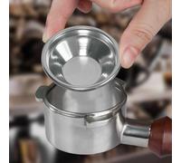 Gettimore Panier de filtre à café en acier inoxydable de 54 mm pour machine à expresso, filtre de rechange pour machine à expresso, groupe d'infusion sans fond, design à trous fins et écran amovible