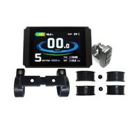 Gettimore Panneau d'affichage électrique pour vélo KT-LCD8H, étanche E-for Bike pour compteur avec télécommande, compatible avec contrôleurs KT 24V/36V/48V, noir