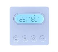 Gettimore Panneau de contrôle de température mural Smart Thermostat avec affichage numérique pour chauffage de chaudière 5-45C Gamme PC + ABS Blanc