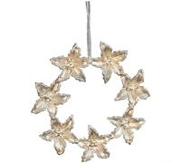 Gettimore Pendentif de Noël en plastique doré - Décoration festive avec style élégant pour arbre et intérieur - Avec rennes et anges (E)