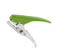 Gettimore Perforatrice manuelle pour papier, carte d'identité, photos - Perforatrice ronde 3-10 mm avec butée de profondeur réglable - Construction en métal - Argenté et vert