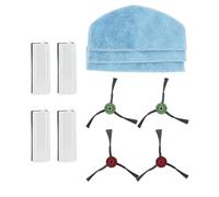 Gettimore Pièces de rechange pour aspirateur robot Laresar Evol 3 - Brosse latérale, filtre, serpillère - Compatible avec Laresar Evol 3, lot de 6 chiffons, 5 filtres, 8 brosses