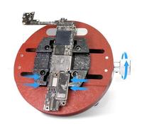 Gettimore Pince de réparation réglable en aluminium pour carte mère PCB compatible avec YCS-H03/H03 PRO/H03 MAX pour BGA CPU IC Chip soudure et retrait de colle, argent YCS-H03