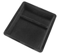 Gettimore Plateau de rangement pour accoudoir de voiture Tesa Model 3 (2024-2025)/Model Y (2025), organiseur intérieur de voiture en plastique noir