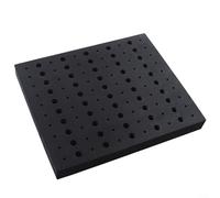 Gettimore Plateau de rangement pour fraises à défoncer avec 110 trous 1/4" et 1/2", mousse EVA pour perceuse