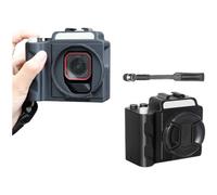 Gettimore Poignée compatible avec Insta360 Ace Pro 2, poignée ergonomique en ABS pour un contrôle sûr, design compact, noir