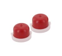 Gettimore Pompe d'amorçage 2 pièces pour carburateur 594281, compatible avec tondeuse à gazon, rouge