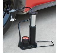 Gettimore Pompe de gonflage de pneu de moto en alliage d'aluminium avec 3 buses, motos et