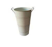 Gettimore Porte-parapluie pour entrée, support rond en métal pour cannes et bâtons de marche, seau de rangement en fer galvanisé, 19 x 31 x 13 cm