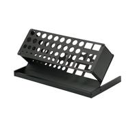 Gettimore Porte-tournevis à 41 trous pour tournevis hexagonaux, outils télécommandés, pinces, ciseaux - Organiseur d'outils en métal avec design portable, 250 x 125 x 115 mm, noir