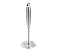 Gettimore Presse-purée en acier inoxydable avec base perforée pour purée de pommes de terre, avocats, patates douces et haricots, 25,5 x 8,6 cm