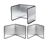 Gettimore Protection anti-éclaboussures d'huile de cuisine en acier inoxydable avec panneaux en feuille d'aluminium, bouclier déflecteur réglable anti-éclaboussures pour cuisinière à gaz ou plaque de