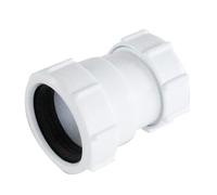 Gettimore Raccord d'extension de tuyau 40 mm femelle vers 32 mm femelle réducteur tuyau droit, matériau PP, pour systèmes de vidange d'évier de cuisine, baignoire et douche