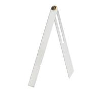 Gettimore Règle biseautée réglable en T 15/25 cm en acier inoxydable pour mesure d'angle de travail du bois avec écrou en laiton moleté