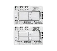 Gettimore Règle ECG à 7 étapes pour mesure d'interprétation cardiaque, pied à coulisse en plastique transparent avec repères d'onde PR/QRS/ST/T