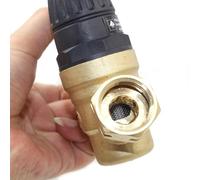 Gettimore Régulateur de pression d'eau pour camping-car 1,9 cm avec manomètre, PSI réglable pour DN20, compatible avec les approvisionnements en eau américains et les tuyaux d'arrosage