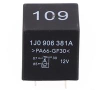 Gettimore Relais de pompe à carburant ECU 109 1J0906381A Compatible avec Skoda 1989-2006 sauf MK5 2005.5-2006 Pièce de rechange Connecteur 4 broches