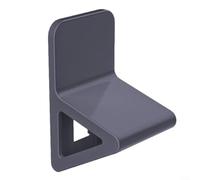 Gettimore Repose-pieds de douche, support en plastique antidérapant avec support de brosse intégré pour carrelage et surfaces en verre (noir)