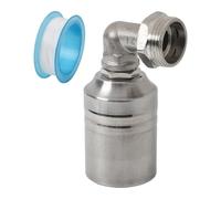 Gettimore Robinet à boisseau sphérique à flotteur - Valve de contrôle automatique du niveau d'eau - Acier inoxydable 304 - Pour réservoirs d'eau, piscines, systèmes solaires - Design compact avec