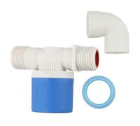 Gettimore Robinet flotteur 1" avec entrée d'eau latérale, contrôle automatique du niveau d'eau pour réservoirs et systèmes d'élevage, nylon PA66 de qualité alimentaire et construction en acier