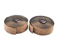 Gettimore Ruban adhésif pour guidon de vélo de route et de piste, PU avec texture copeaux de bois, antidérapant, absorption des chocs, léger et résistant à l'usure, 53,8 g/paire, marron clair