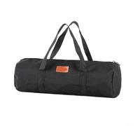Gettimore Sac à outils portable en tissu Oxford 900D de grande capacité pour tente, cordes, sardines, outils, jardinage, rangement de voyage en plein air (noir)