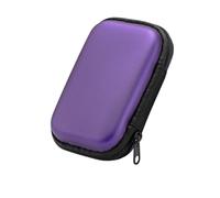 Gettimore Sac de rangement portable pour ANBERNIC RG35XX, R35S, RGB20S, R36S, Miyoo Mini Plus - Housse de protection en EVA avec design compact 12 x 8 x 3 cm, fermeture sécurisée Violet