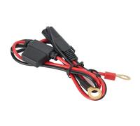 Gettimore SAE Câble d'alimentation de batterie 60 cm 18 AWG avec fusible 10 A pour moto, tracteur, motoneige, tondeuse à gazon - 12 V