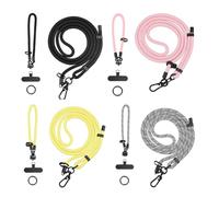 Gettimore Sangle anti-perte pour Insta360 - Sangle bandoulière sécurisée - Dragonne en polyester - Noir, rose, jaune